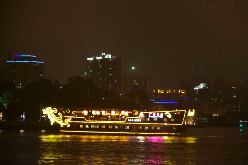 Another colorful tour boat on the Pearl River.