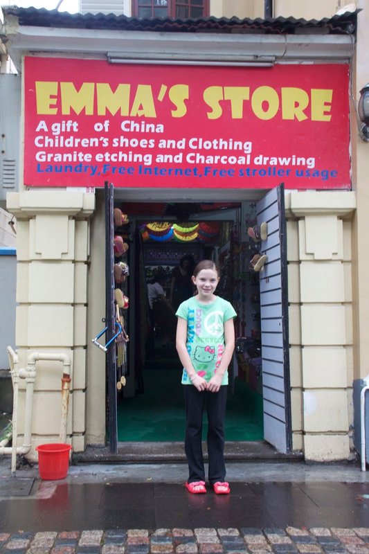 Emma at her Store.