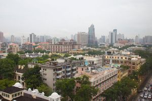 View of Guangzhou from our hotel room.