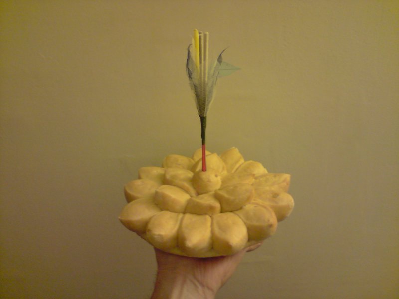 My bread krathong before I did anything to it