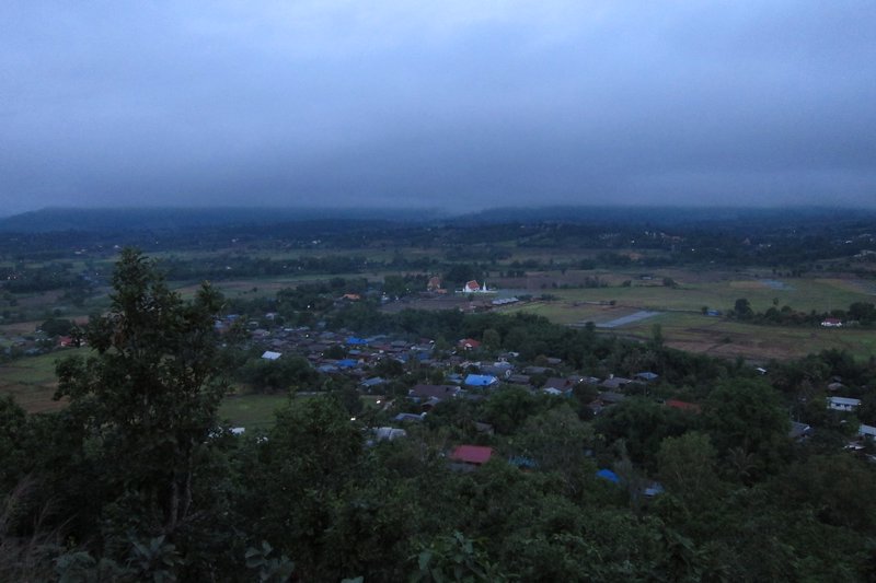 Pai at dawn from a mountain temple