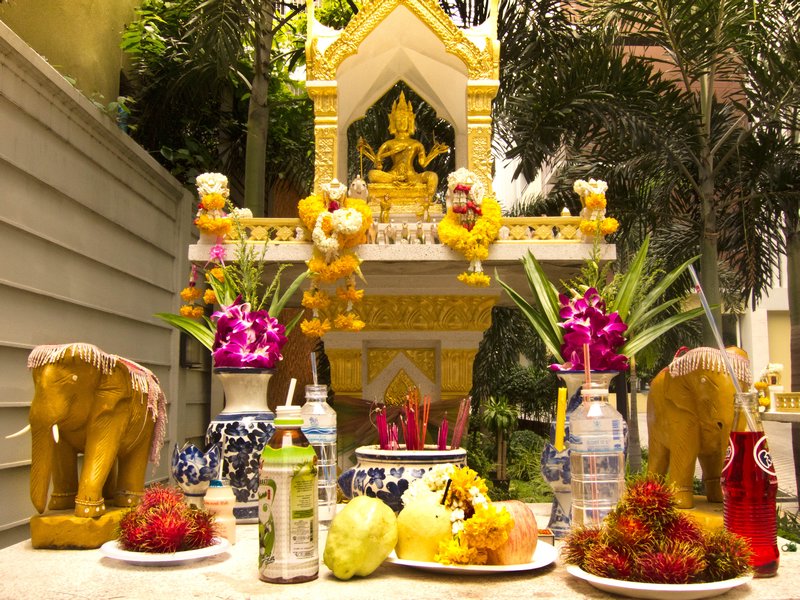 A Thai spirit house