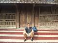 Me in front of a traditional Kudus home