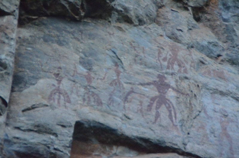 Cave Painting in Kanchanburi near Sri Sawat Dam