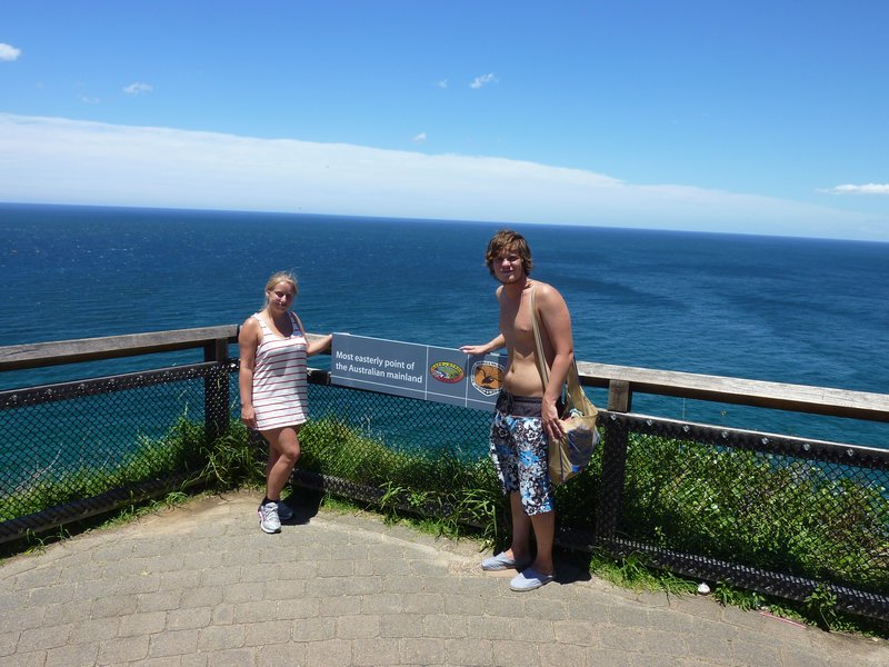 At Australia's most easterly point!