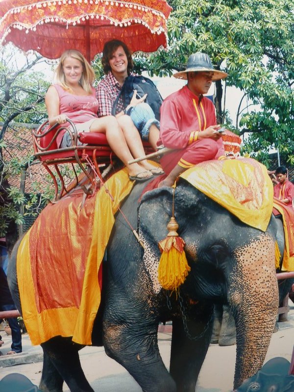 Us on our elephant ride!