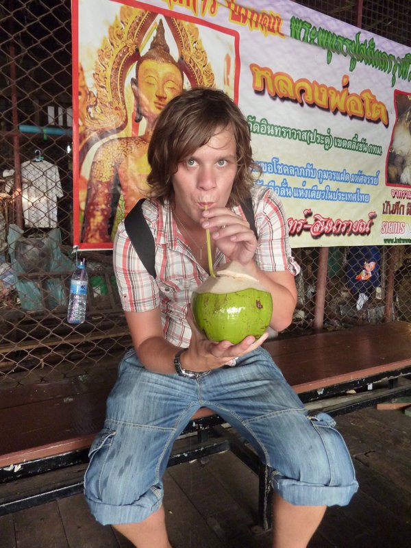 A refreshing coconut!