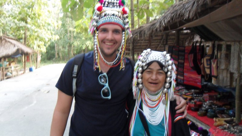 Colin with Hilltribe woman