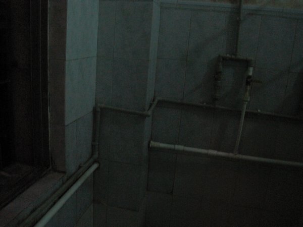 the shower