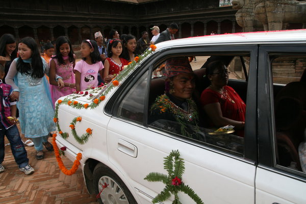 Gyanendra in the car