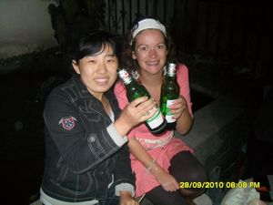 Myself and Emma, one of the Chinese teachers whom I work with!