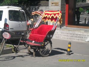 Rickshaws waiting to transport you around the city!