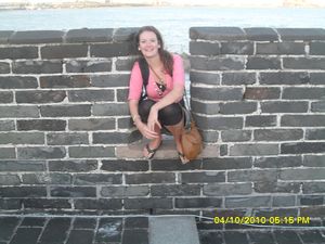 Sitting in the great wall!