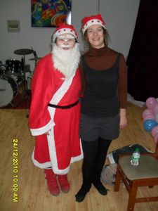 Myself and tracy (my translator) for the kindergarden!