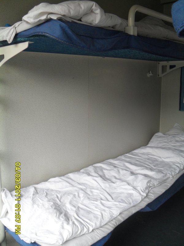 9. A bottom bunk which is actually a few RMB more expensive but definitely the best choice!