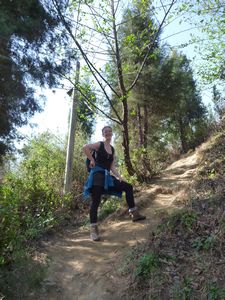 32. Hiking Cang Shan in Dali, a real tough climb especially in the sun