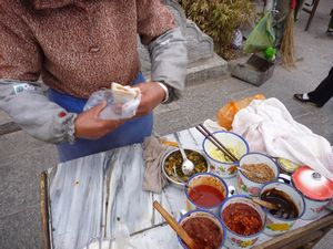 27. Some of the awesome steert food we had in Dali, similar stalls can be found available all over China
