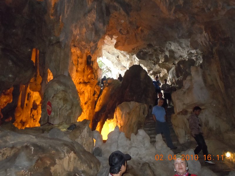 13. Inside one of the caves