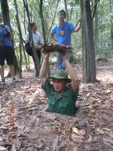 59. The tiny Cu Chi tunnels in Ho Chi Minh CIty