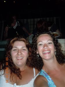 56. Me and Bec at the deckchair cinema!