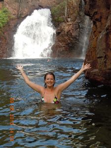 49. Swimming in the pool under florence falls, pressure was just too much for me to get right under!