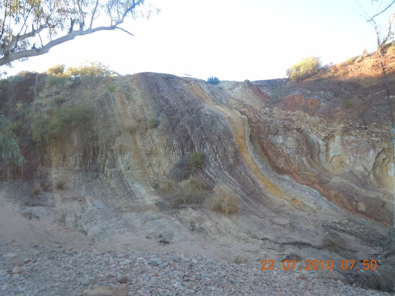 29. The ochre pits, the aboriginals use this rock to make paint for their bodies to wear during ceremonies.