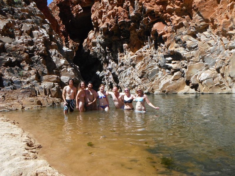125. Checking out the fabulous Redbank Gorge in the Western Mac's with a few friends!