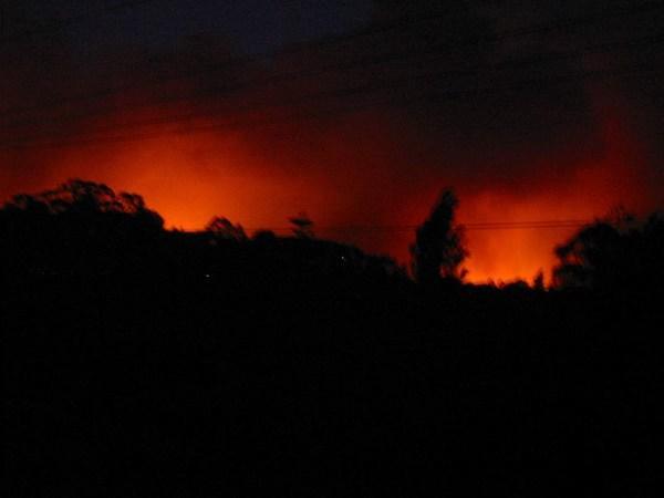 Fires around Katoomba