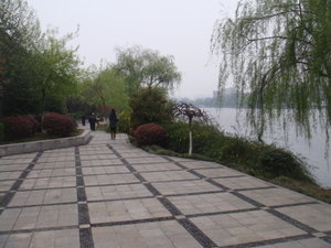 The walkway by the moat