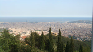 Barcelona from the mountains