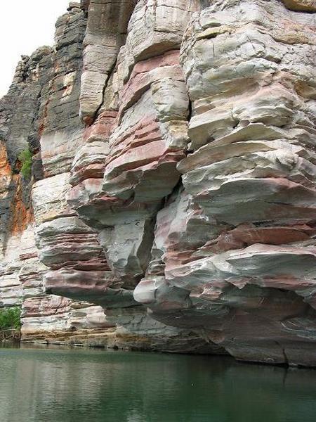 Beautiful rock colors in Geikie gorge