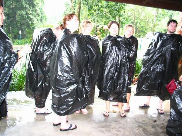 Improvised rain coats Photo