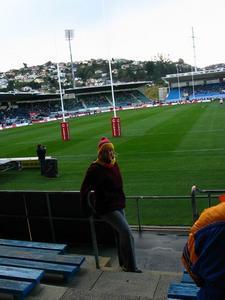 Me, in Carisbrook stadium - watching rugby match