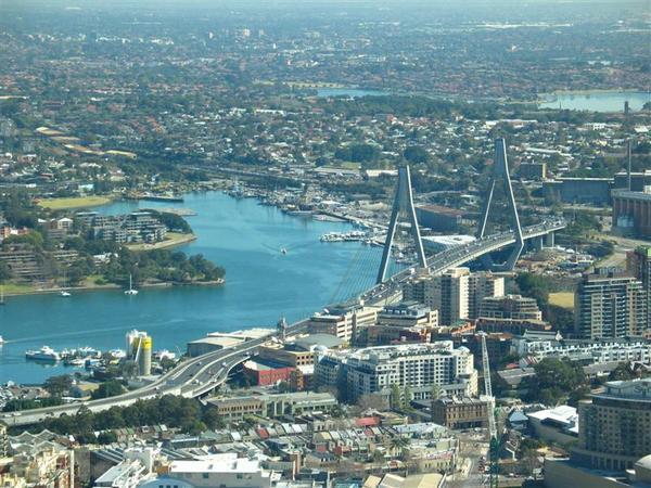 Views from the tower, towards Anzac bridge