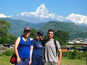 The mountains over Pokhara