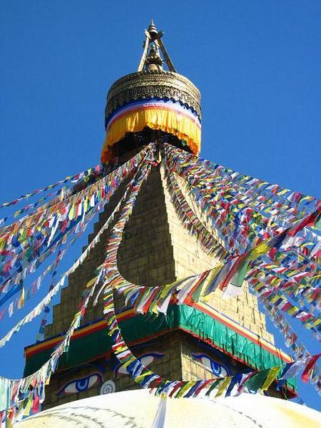 Boudha stupa - I love the flags!