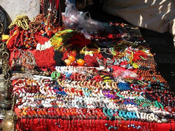 A lovely colorful jewellery stall