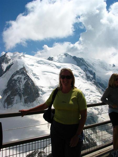 A bad picture of me and the Mont Blanc