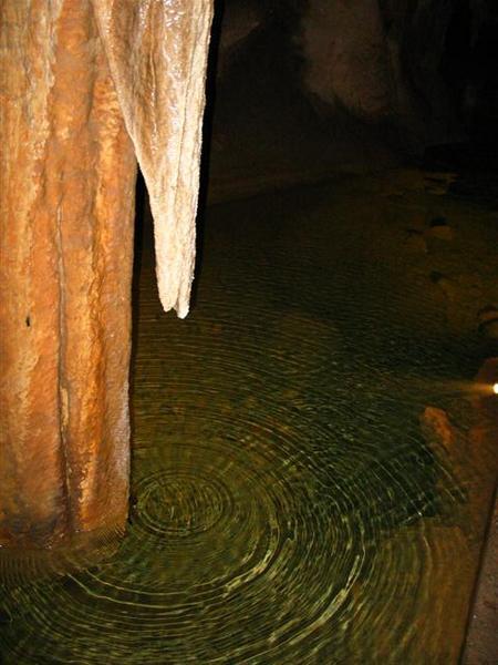 The stream in the Imperial cave