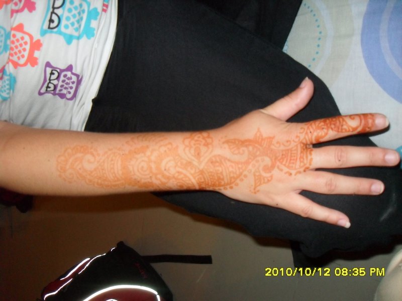 Henna after