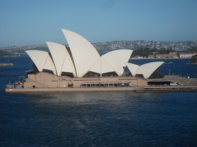 New Years Day Opera House from Harbour Bridge