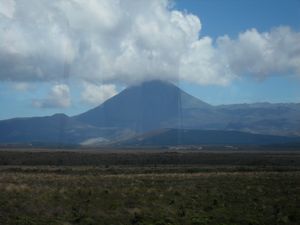 Mt Ngaurahoe - see if you can say that! aka Mt Doom from Lord of the Rings