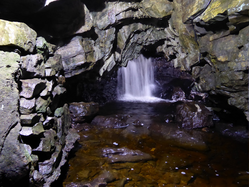 First underground waterfall