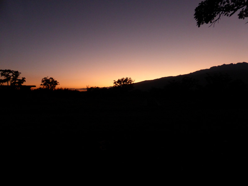 Sunset over Mt Kenya