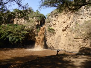 Muddy waterfall