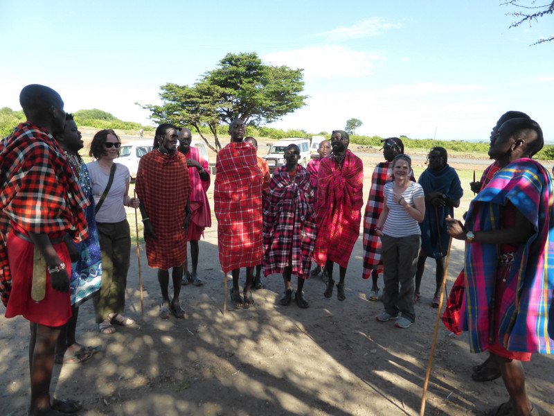 Maasai welcome dance