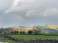Rainbow over Mam Tor and Hollins Cross