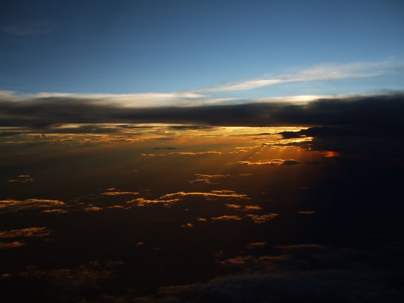 Sunset from the air