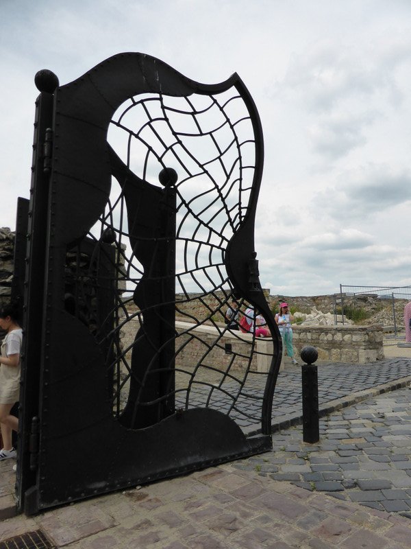 Wonderful spider-web gate to the Royal Palace