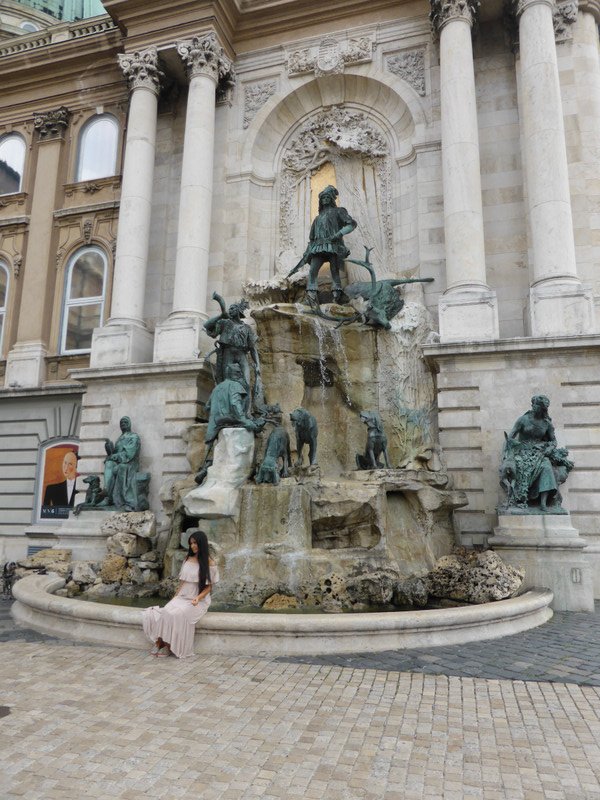 Fountain in front of the Royal Palace